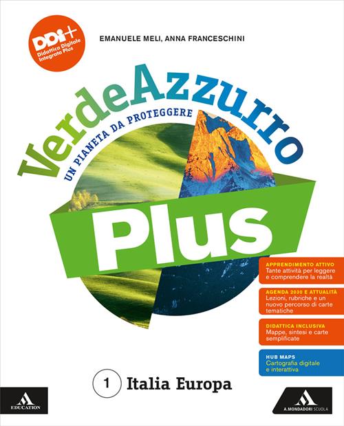 VerdeAzzurro Plus - Un pianeta da proteggere, Vol. 1 - Mondadori Scuola, copertina libro usato
