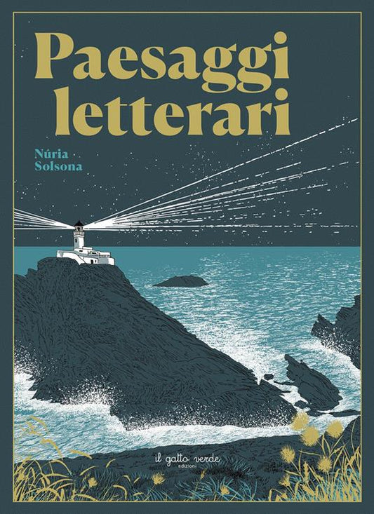 Copertina del libro Paesaggi letterari di Núria Solsona, Il Gatto Verde