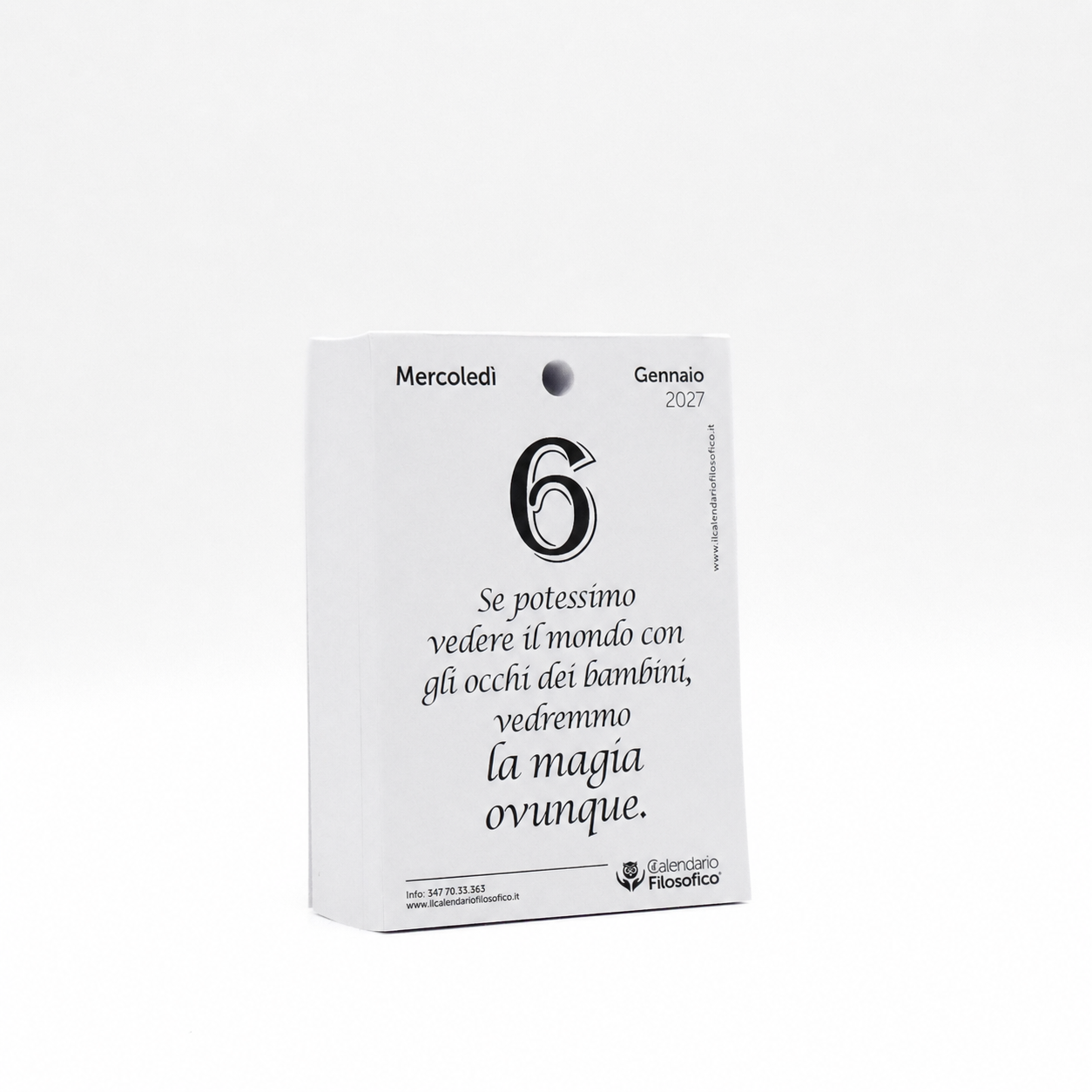 Calendario Filosofico Ricarica 2027 10x14 cm - pagina interna