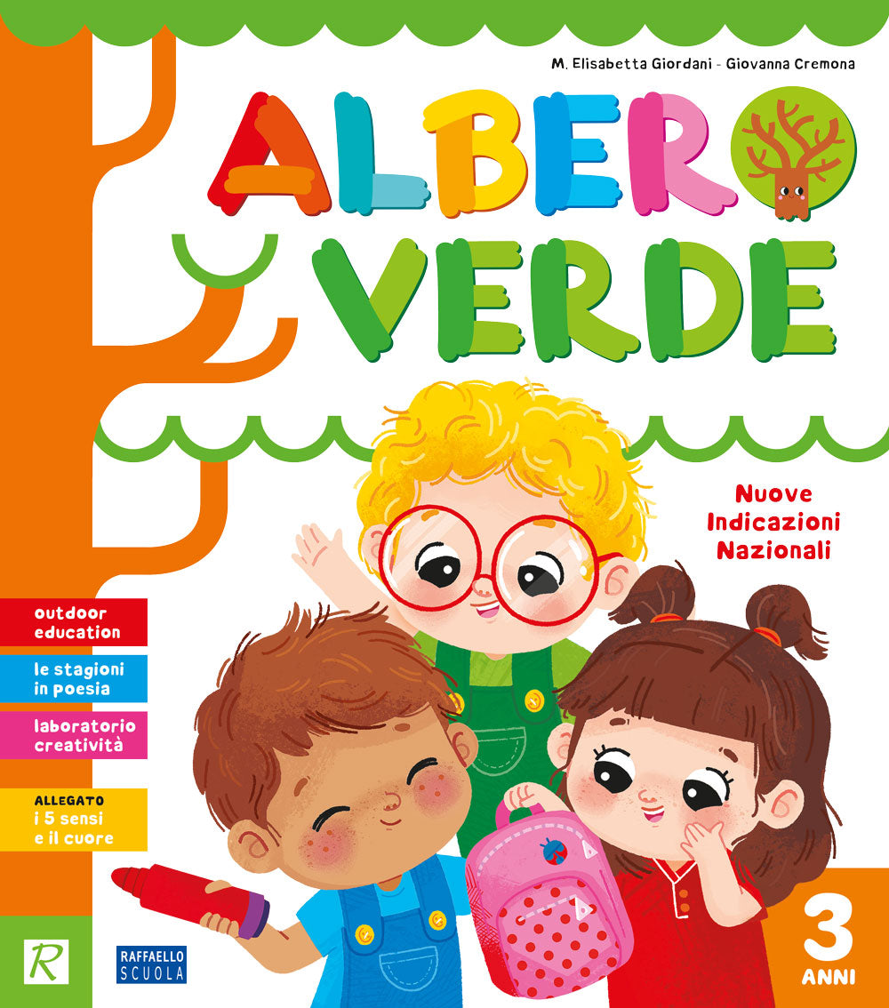 Albero Verde 3 anni, quaderno operativo scuola dell'infanzia Raffaello