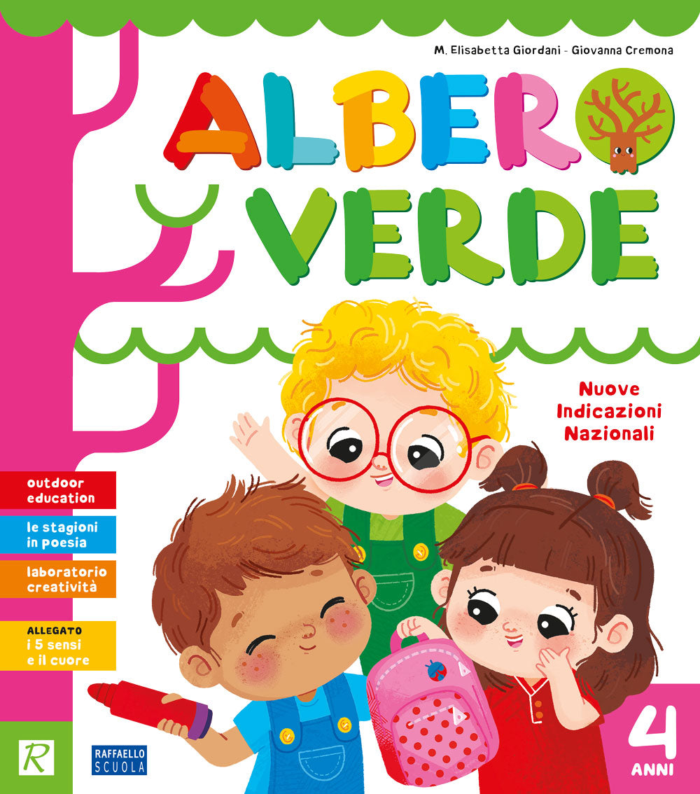 Albero Verde 4 anni, quaderno operativo scuola dell'infanzia Raffaello