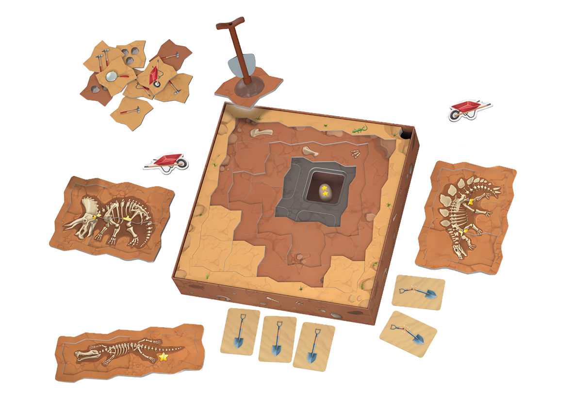 Archeo - componenti gioco da tavolo Cranio Creations