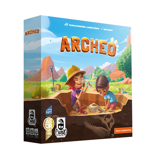 Archeo - scatola gioco da tavolo cooperativo Cranio Creations