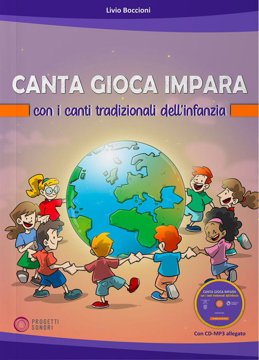 Copertina di Canta gioca impara, di Livio Boccioni - Progetti Sonori