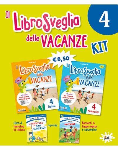 Il libro sveglia delle vacanze - kit ita + mate + narrativa 4 - Centroscuola