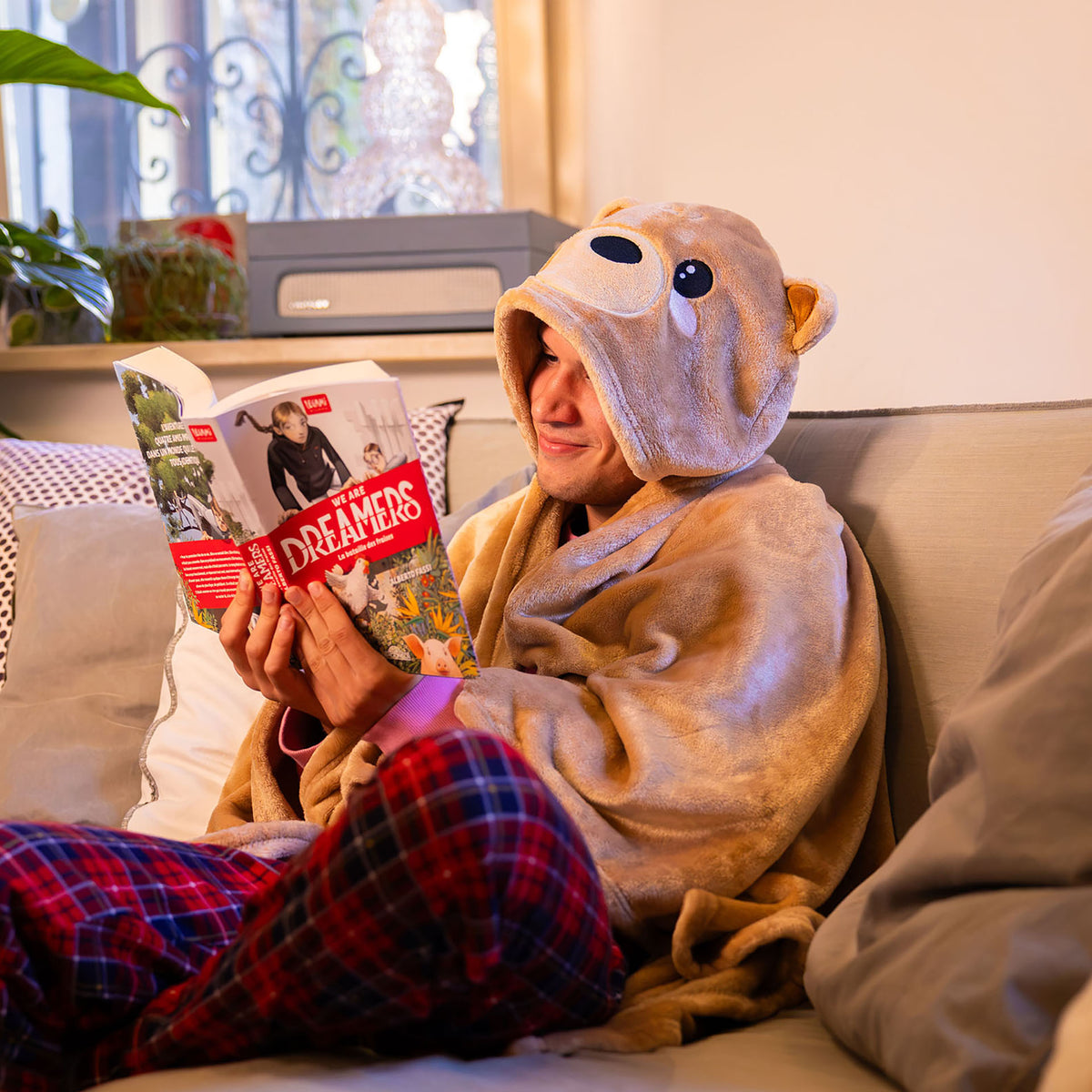 Coperta con cappuccio Legami Teddy Bear - Cosy Hugs