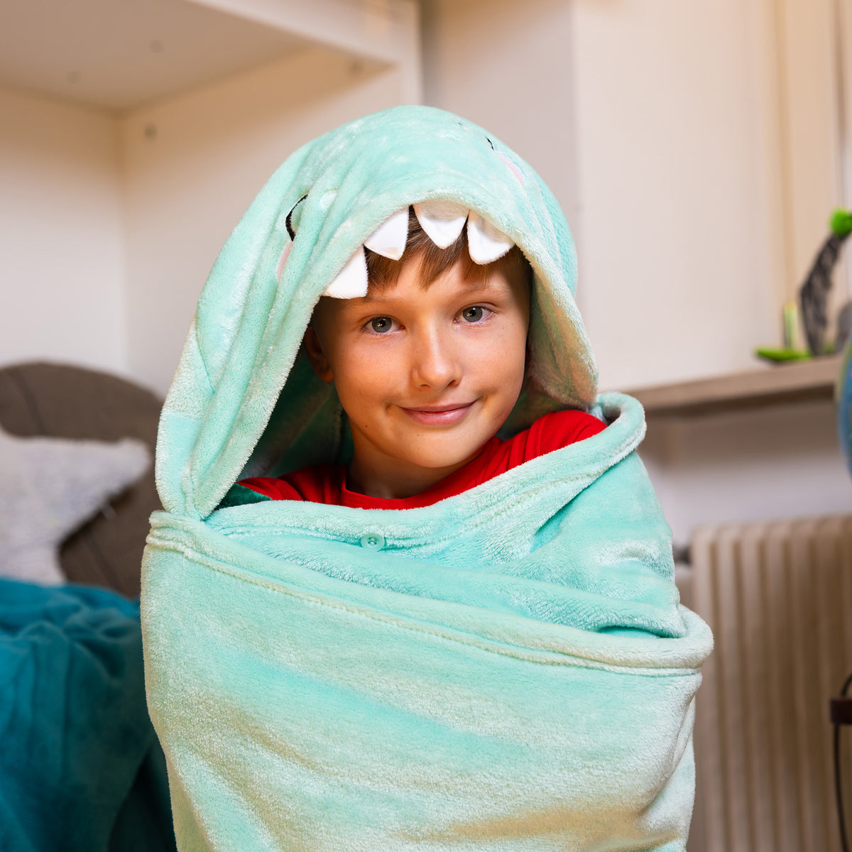 Coperta con cappuccio Legami Dino - Cosy Hugs