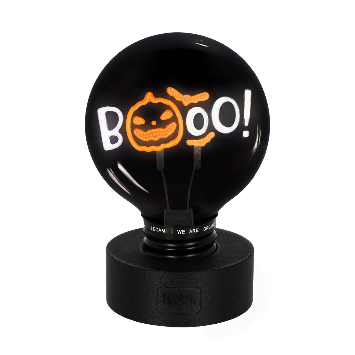 Lampada decorativa lampadina Pumpkin Booo Halloween Legami