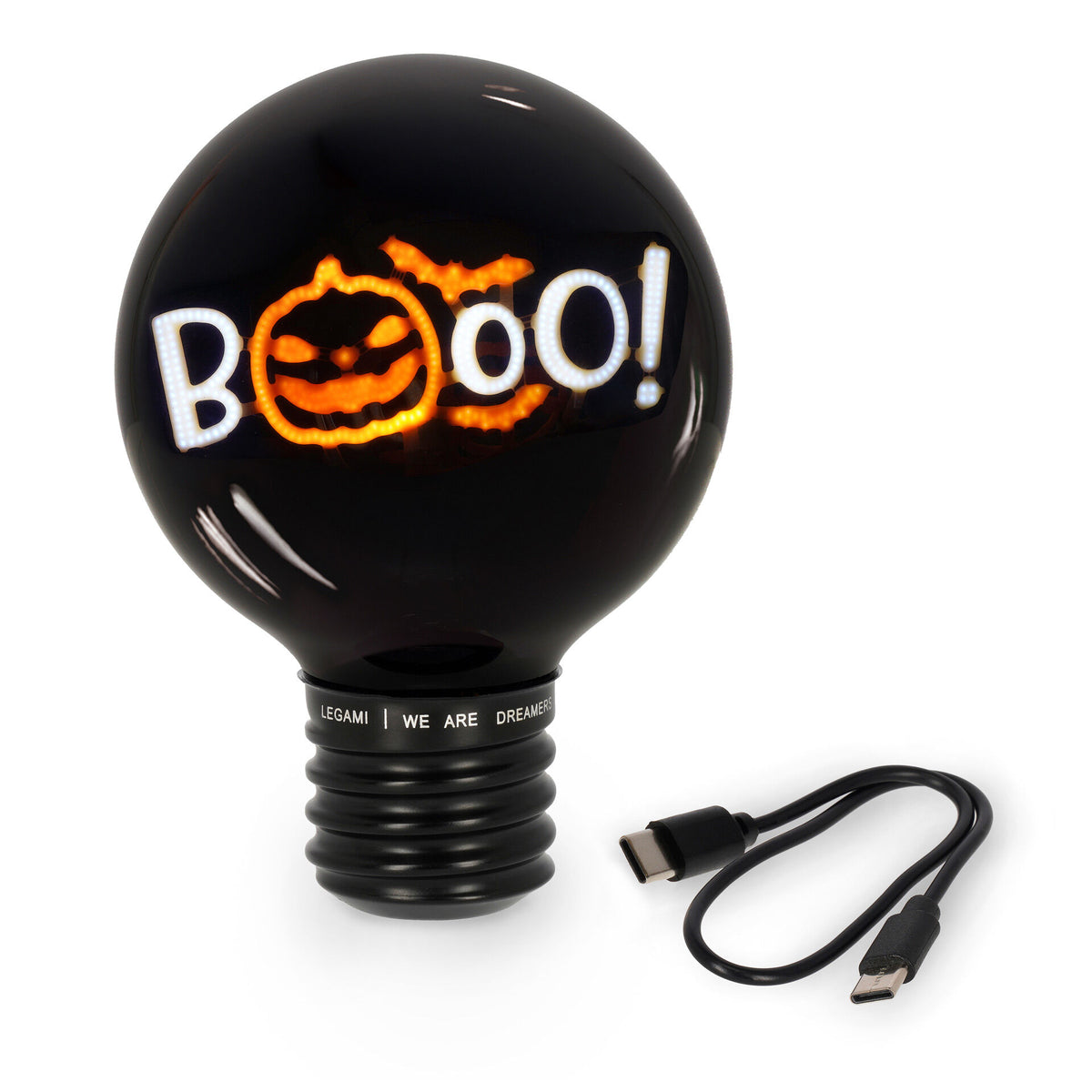 Lampada decorativa lampadina Pumpkin Booo Halloween Legami