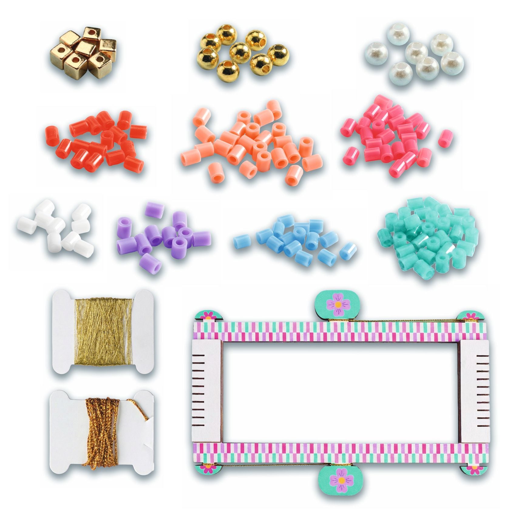 Perline con telaio - dettaglio braccialetti