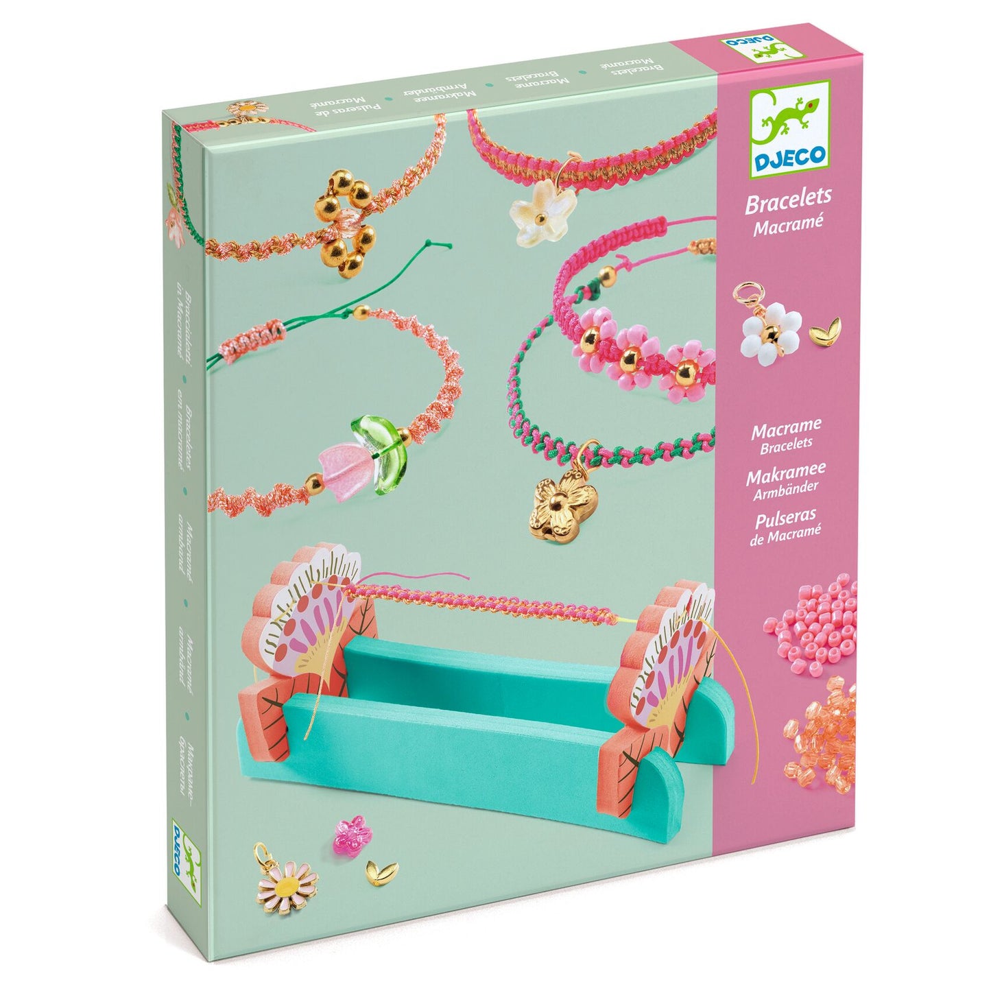 Bracciali Macramè Djeco Rosa - confezione