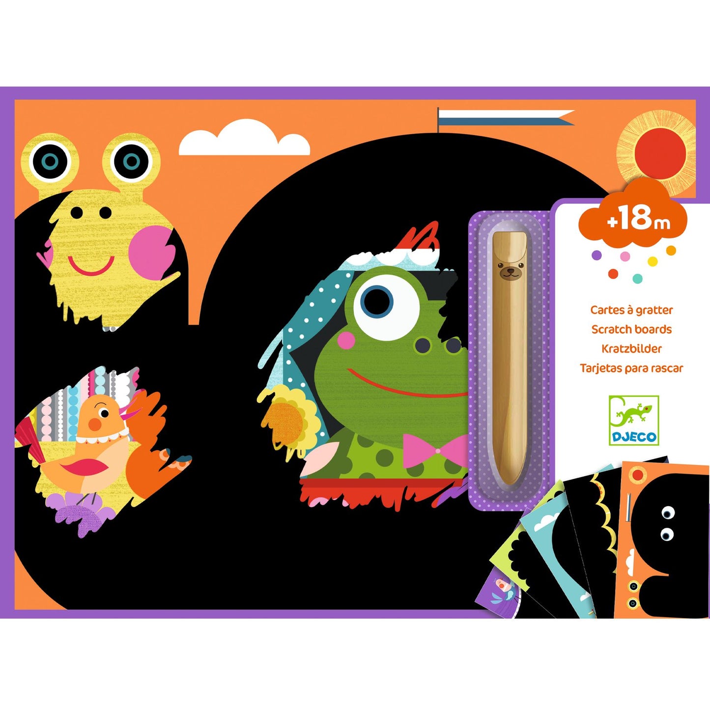 Carte da grattare per i più piccoli Djeco - confezione