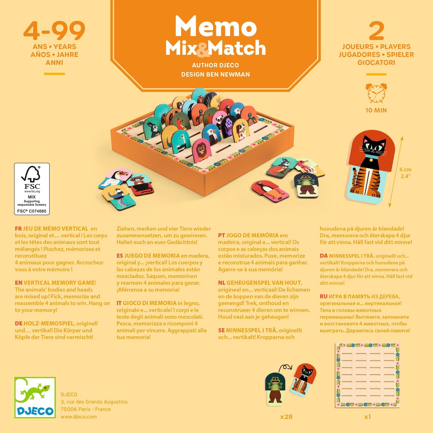 Memo Mix&Match Djeco