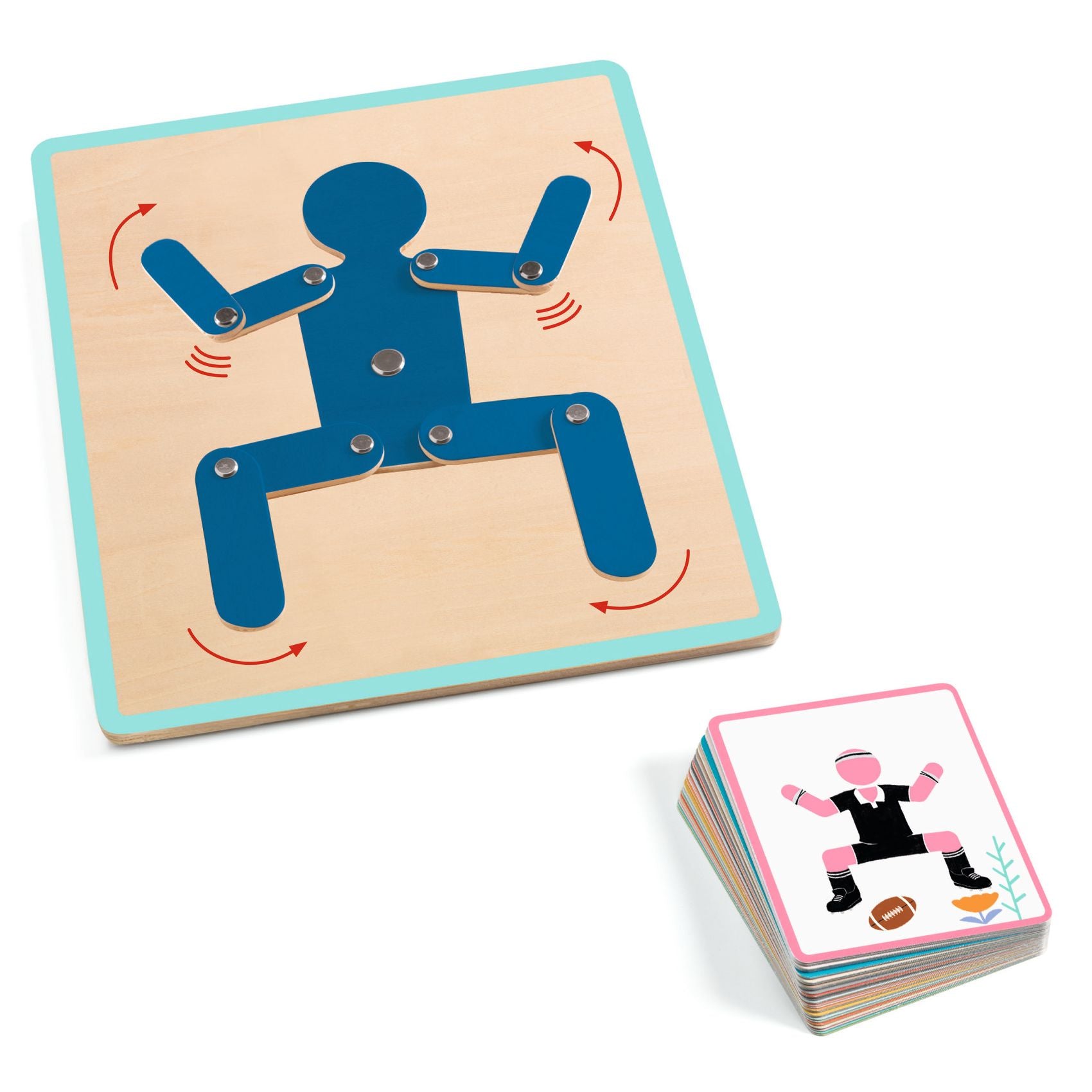 Eduludo Bodymove - pantin articolato e carte posture
