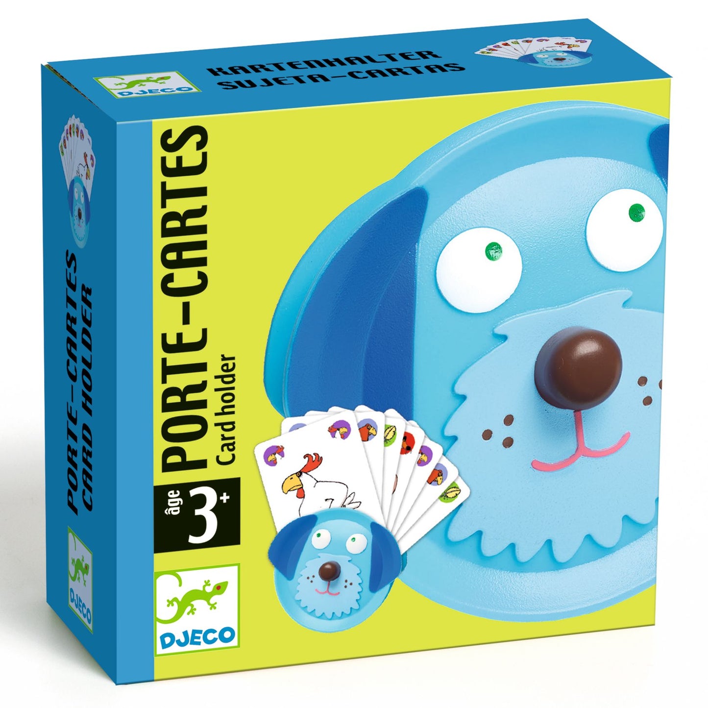 Portacarte Cane Djeco - accessorio per giochi di carte bambini