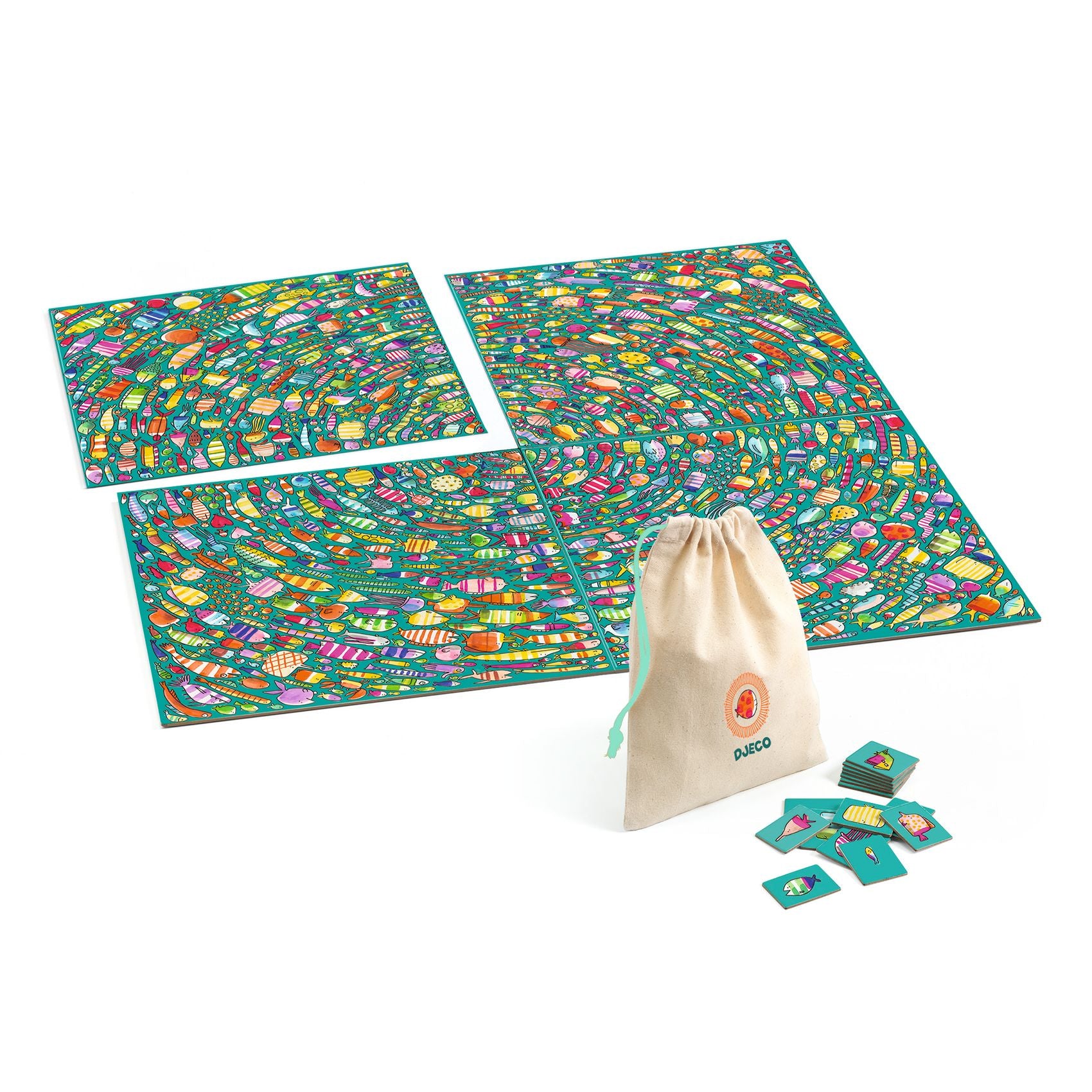 Crazy Obs - Fishy-Fish Djeco - contenuto della confezione