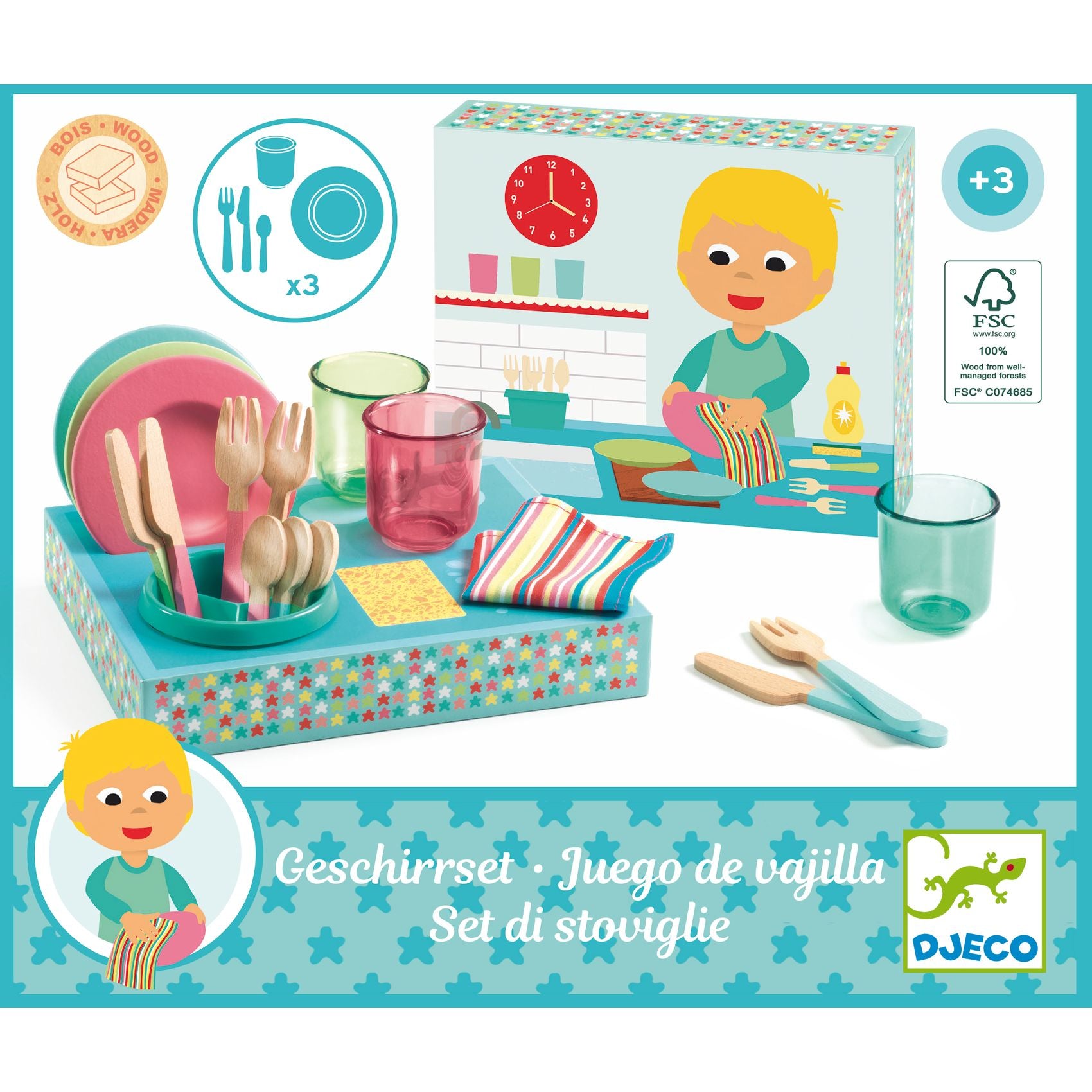 Set di Stoviglie Djeco - retro confezione