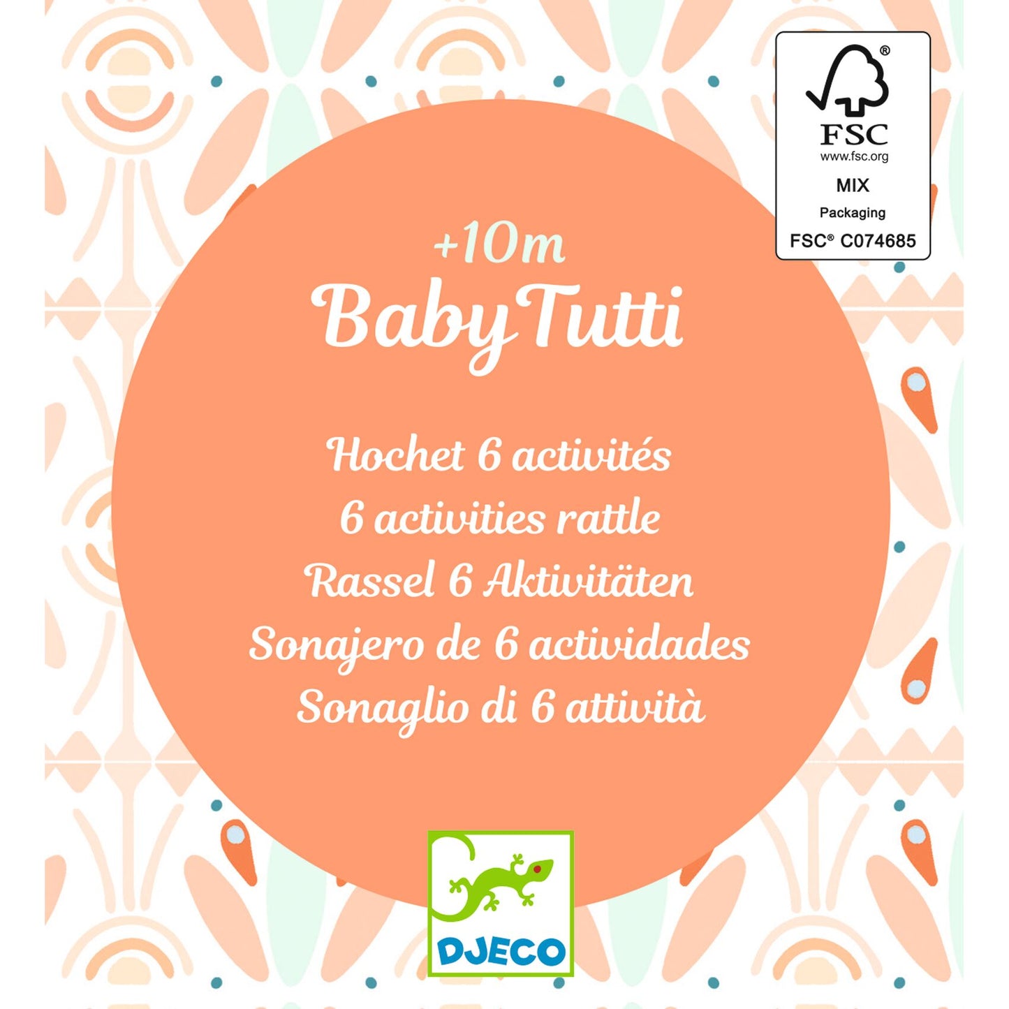 BabyTutti - Sonaglio neonati Djeco retro confezione