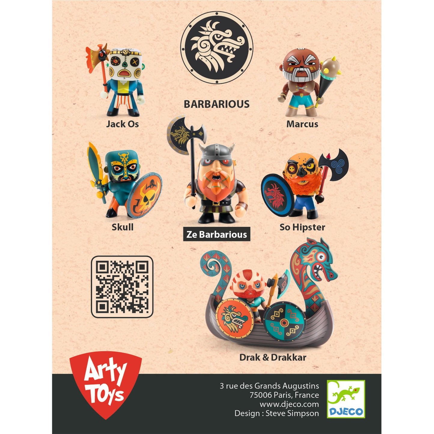 Ze Barbarious - Arty Toys Djeco - personaggi collezione Barbarious