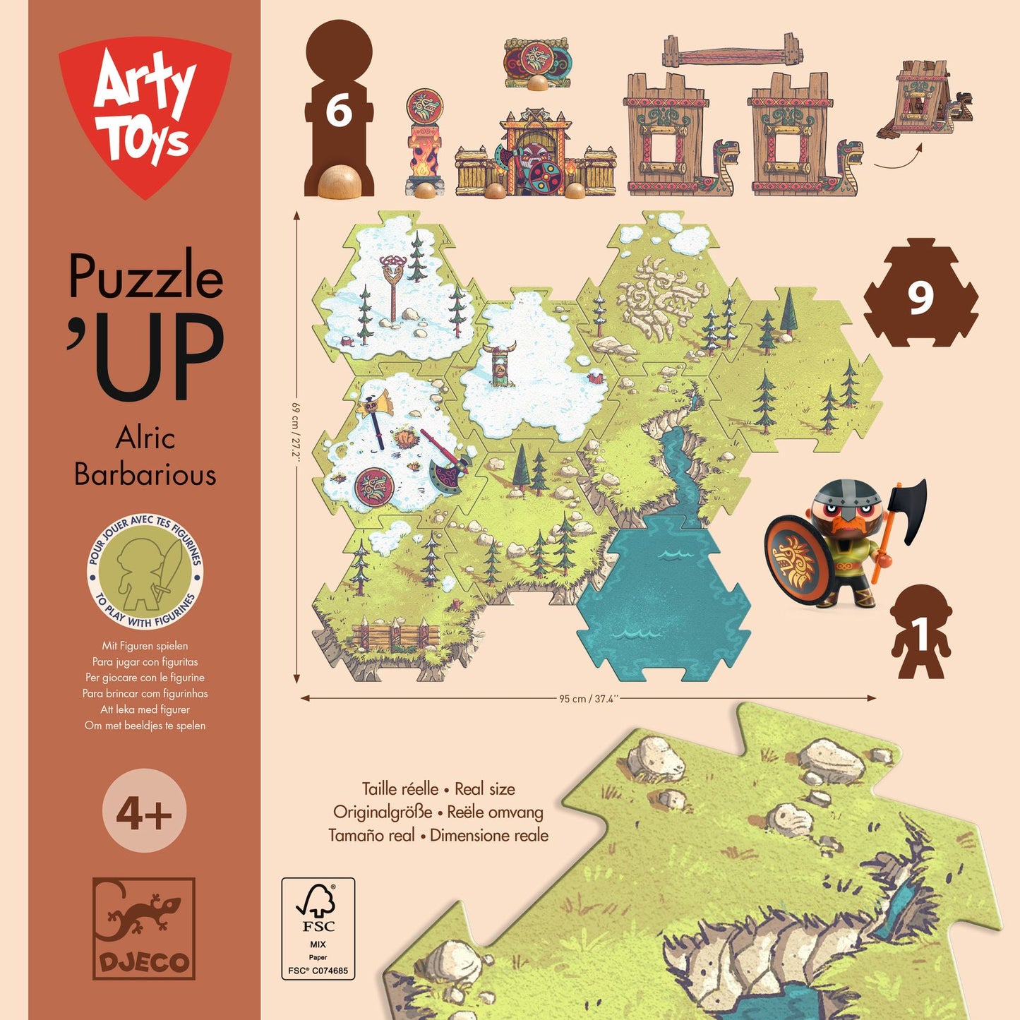 Puzzl'Up Alric Barbarious - retro confezione