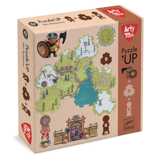 Puzzl'Up Alric Barbarious Djeco - puzzle e personaggio Arty Toys