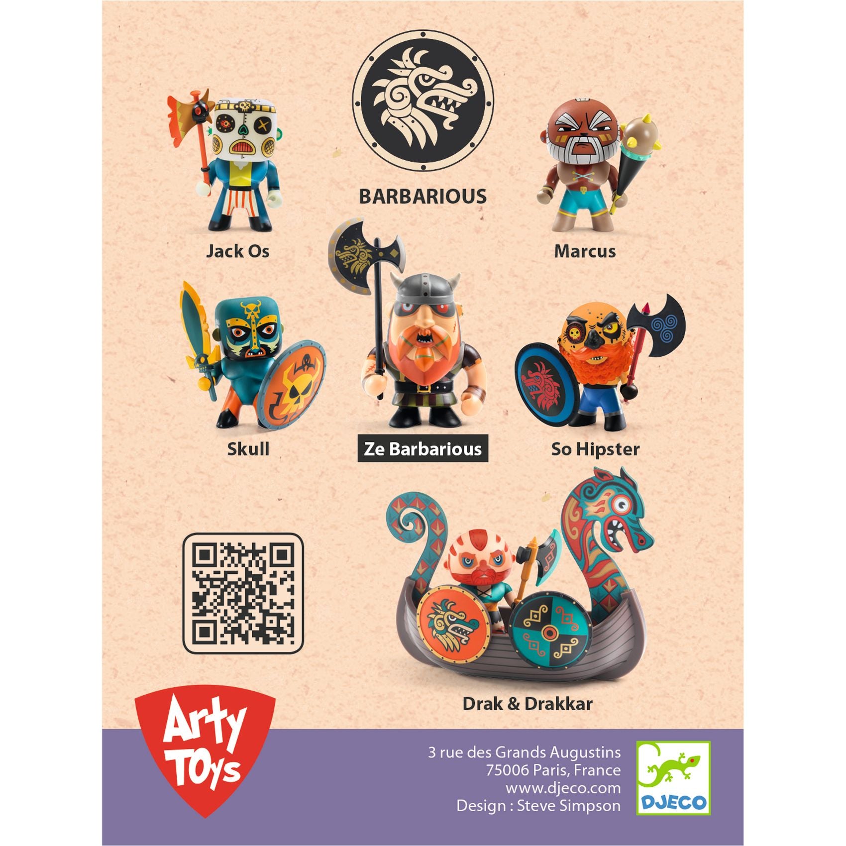 Grognak Arty Toys Djeco - retro confezione