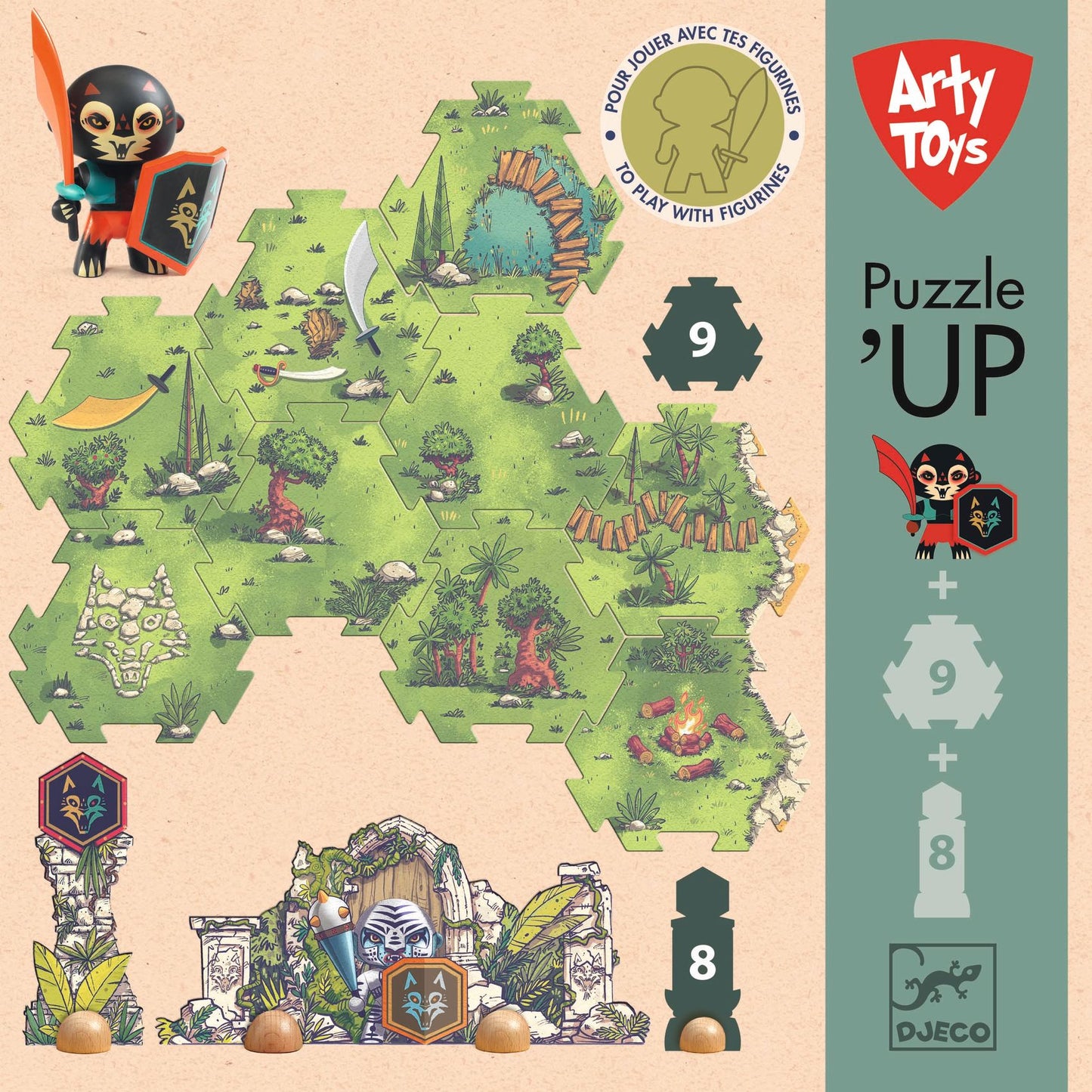 Puzzl'Up Voras Furious Arty Toys Djeco - confezione