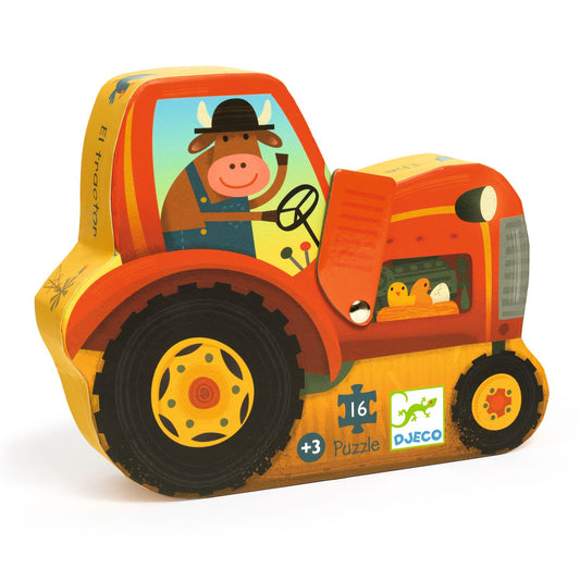 Puzzle silhouette Il Trattore Djeco