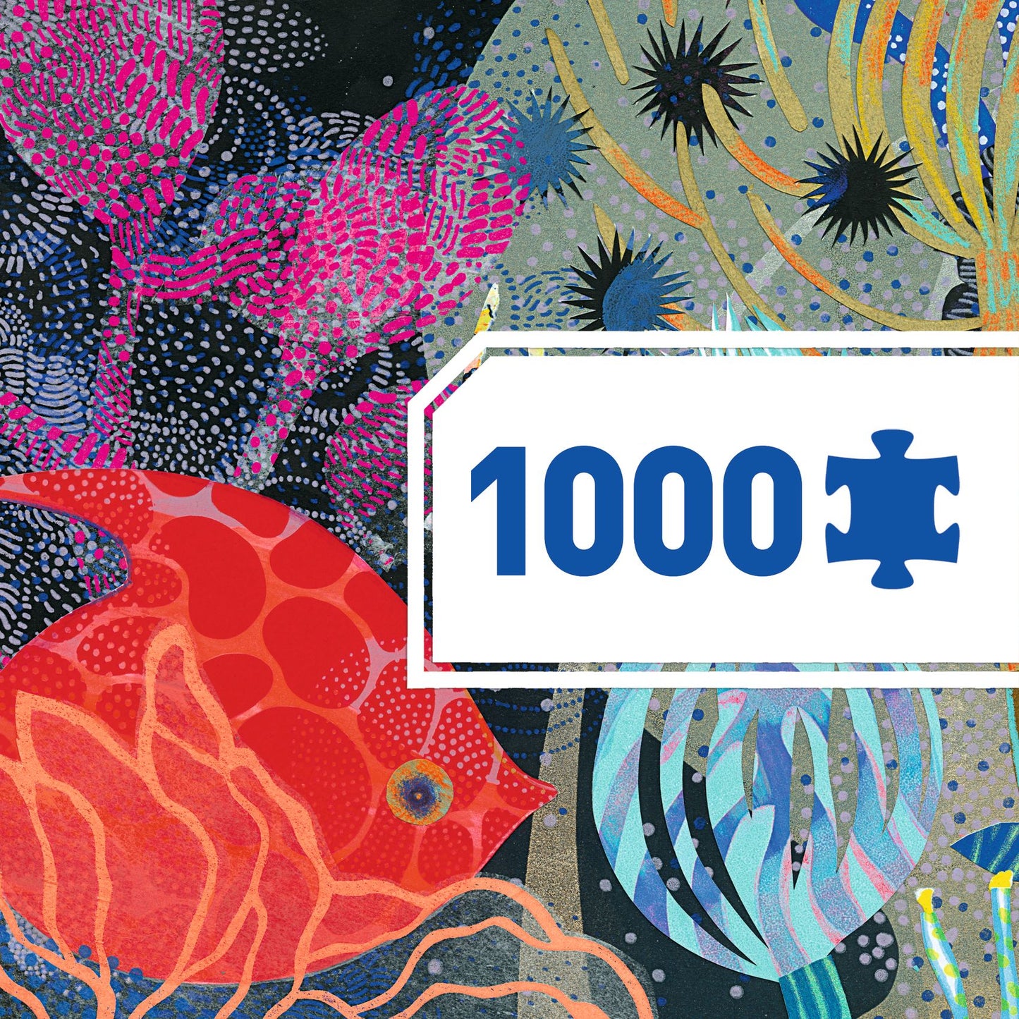 Puzzle Gallery Fish Paradise Djeco dettaglio pesci