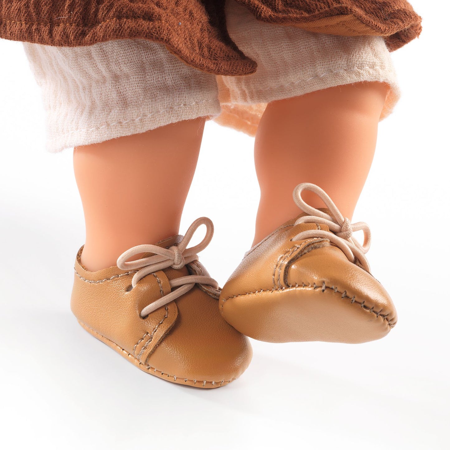 Scarpe per bambola marroni