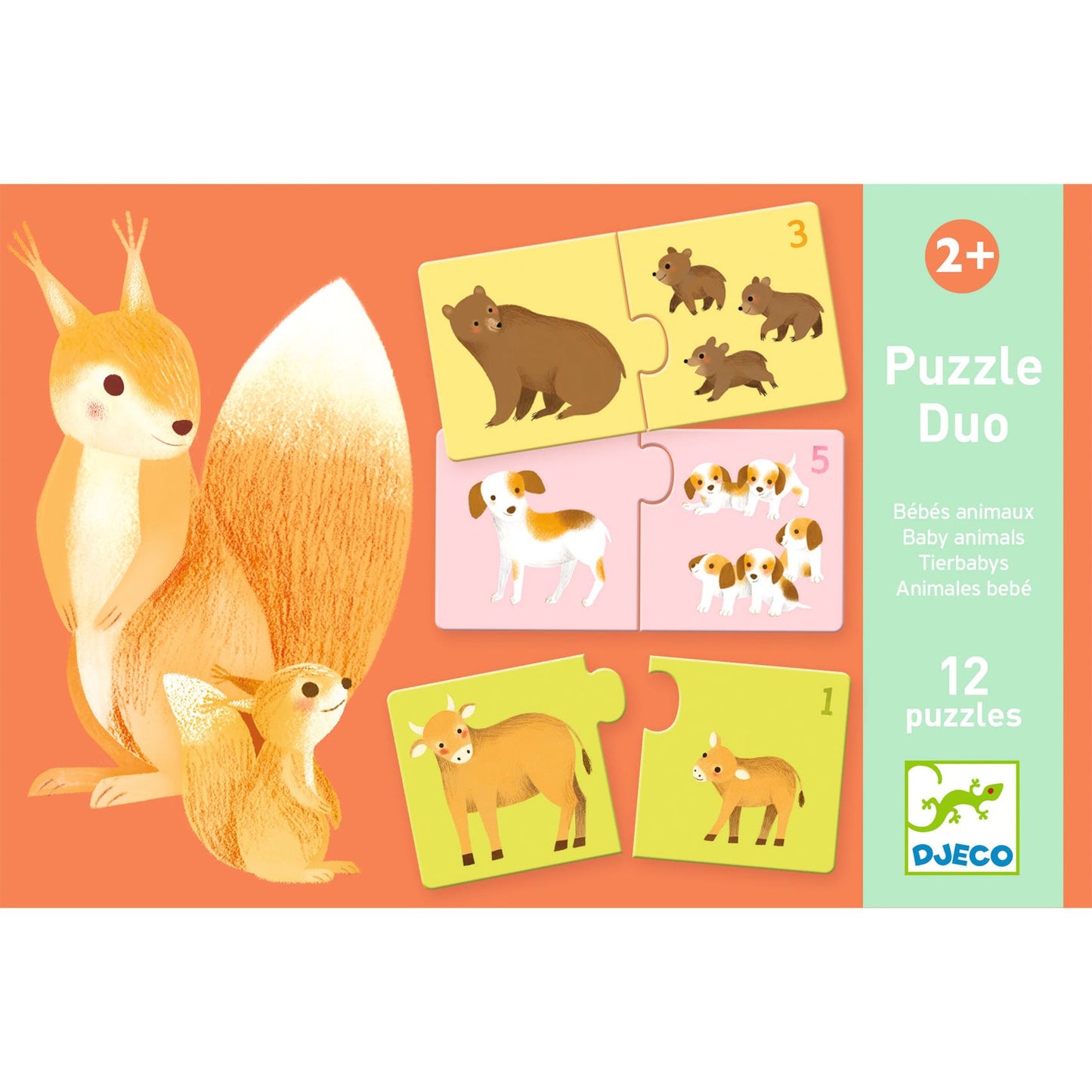 Puzzle Duo - Animali e cuccioli