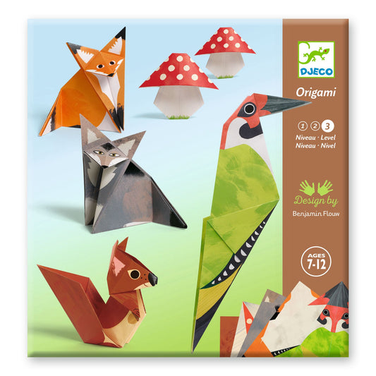 Origami Passeggiata nel Bosco Djeco - pieghe di carta animali del bosco