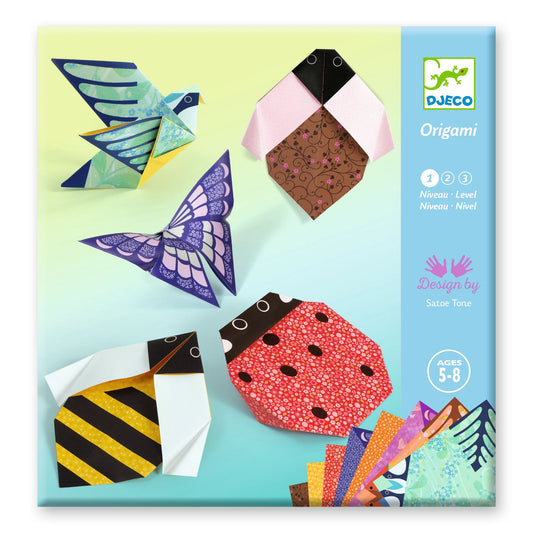 Origami Nel Mio Giardino Djeco - pieghe di carta animali del giardino