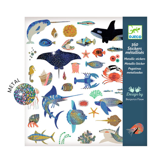 Adesivi Metallizzati Oceano Creature Marine Djeco