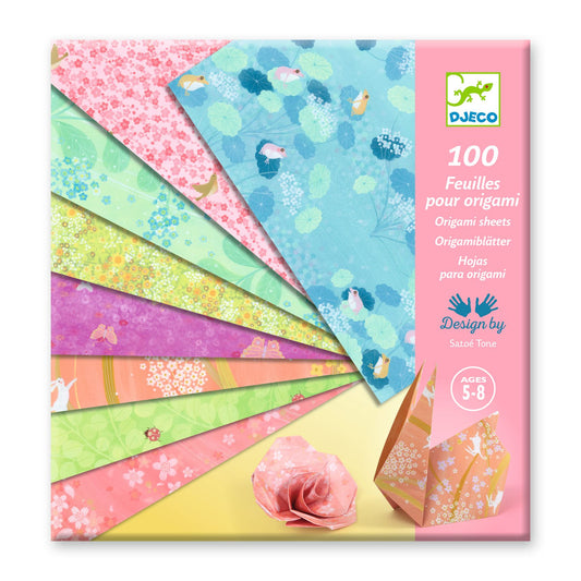 Origami Haru Djeco - carta origami fantasia primaverile