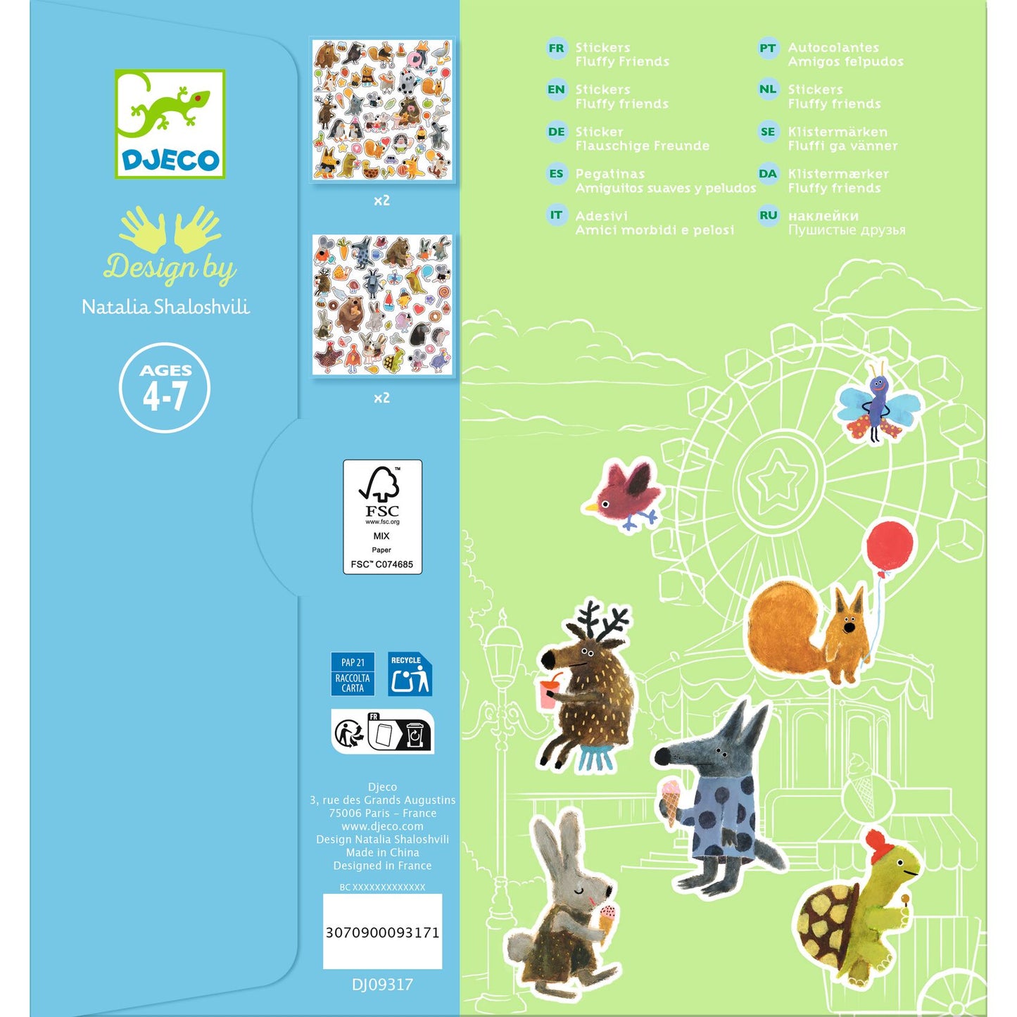 Stickers Fluffy Friends