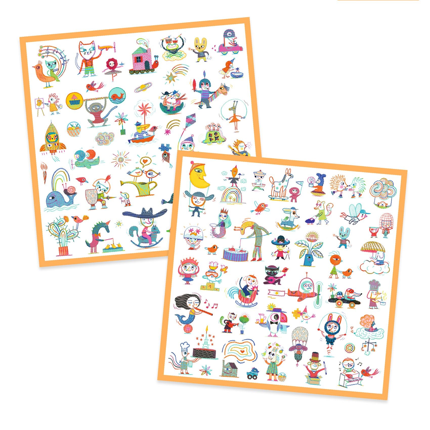 Stickers Gazzetta Djeco - fogli adesivi