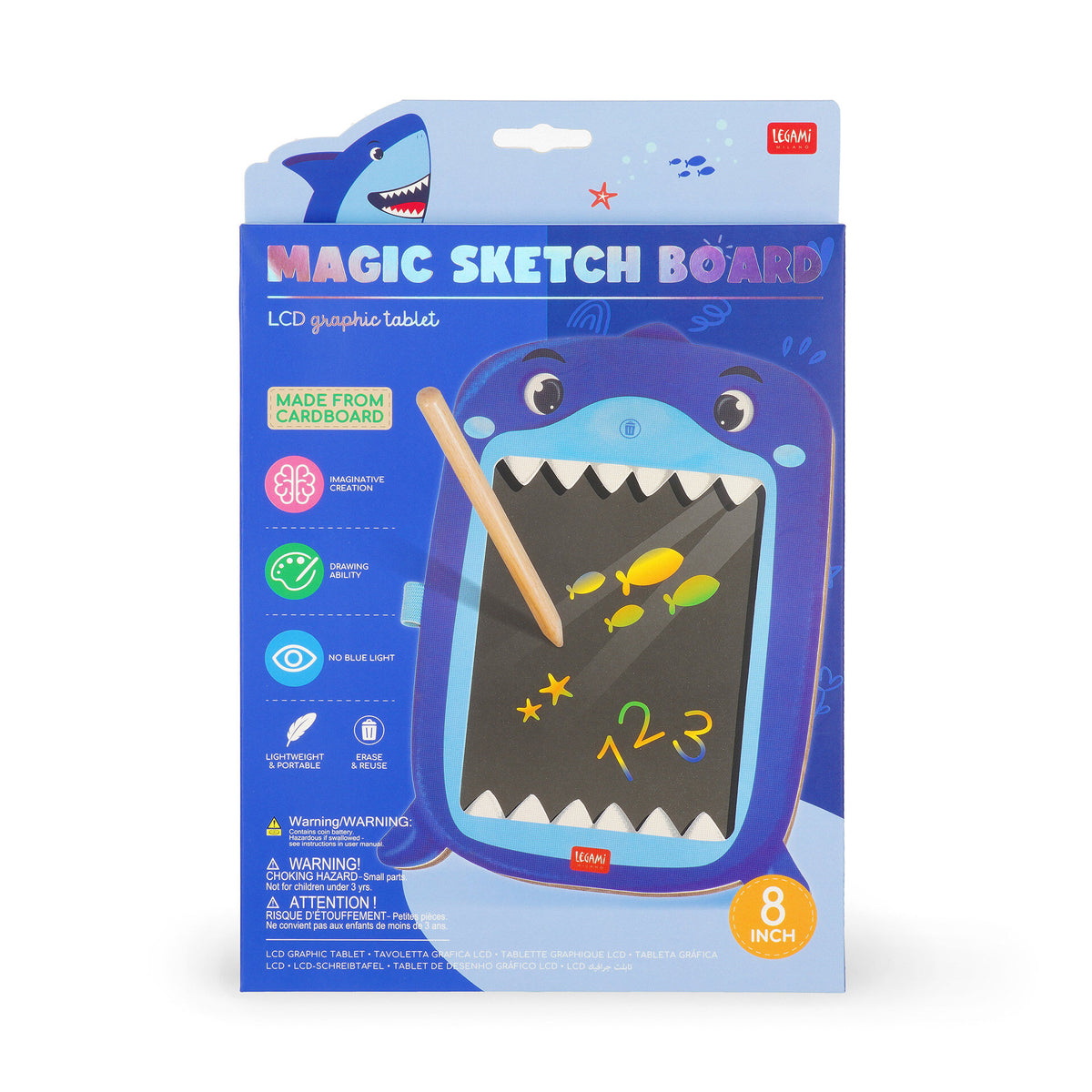 Lavagna LCD Magic Sketch Board Shark Legami