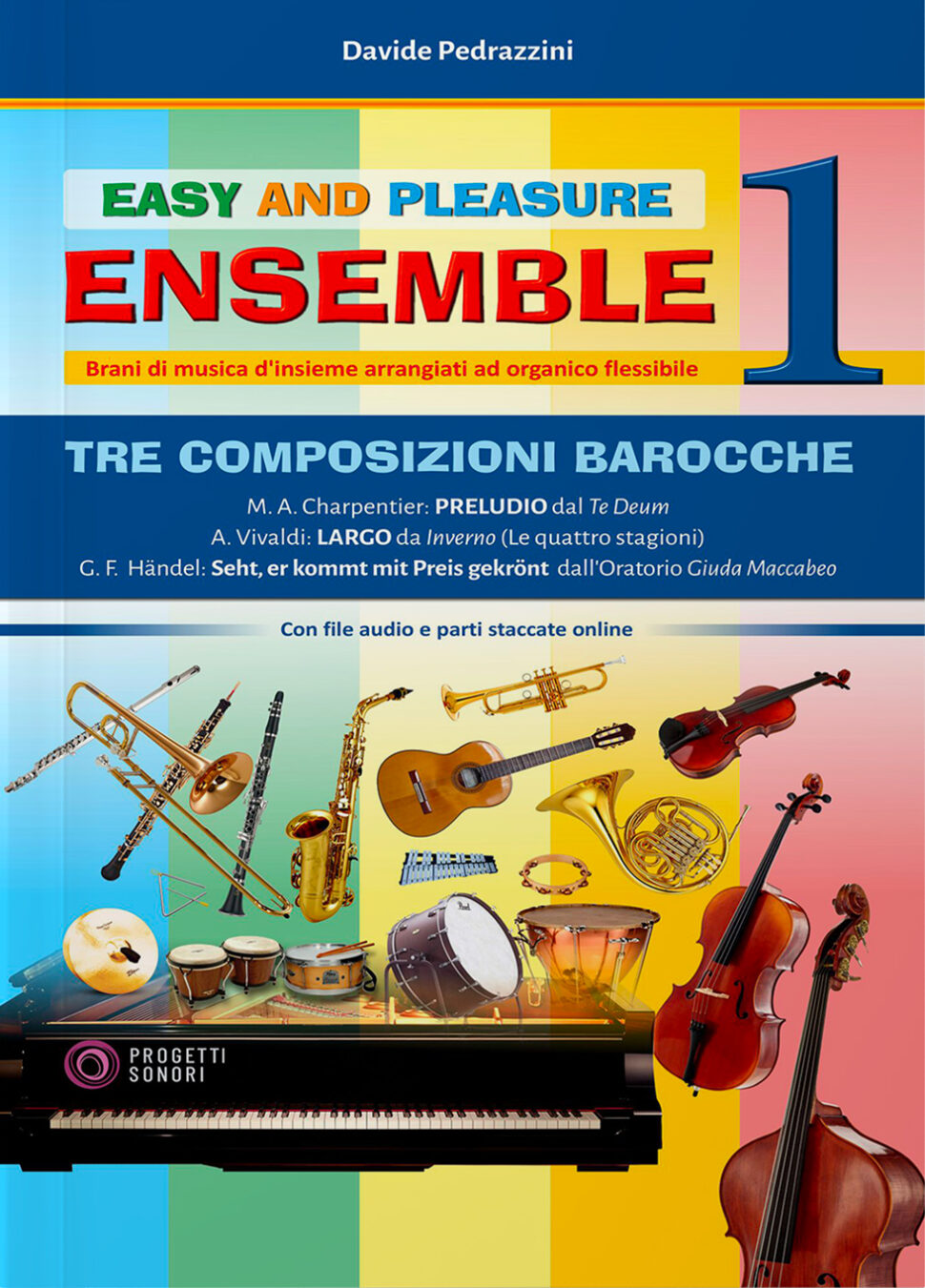 Copertina di Tre composizioni barocche, di Davide Pedrazzini - Progetti Sonori