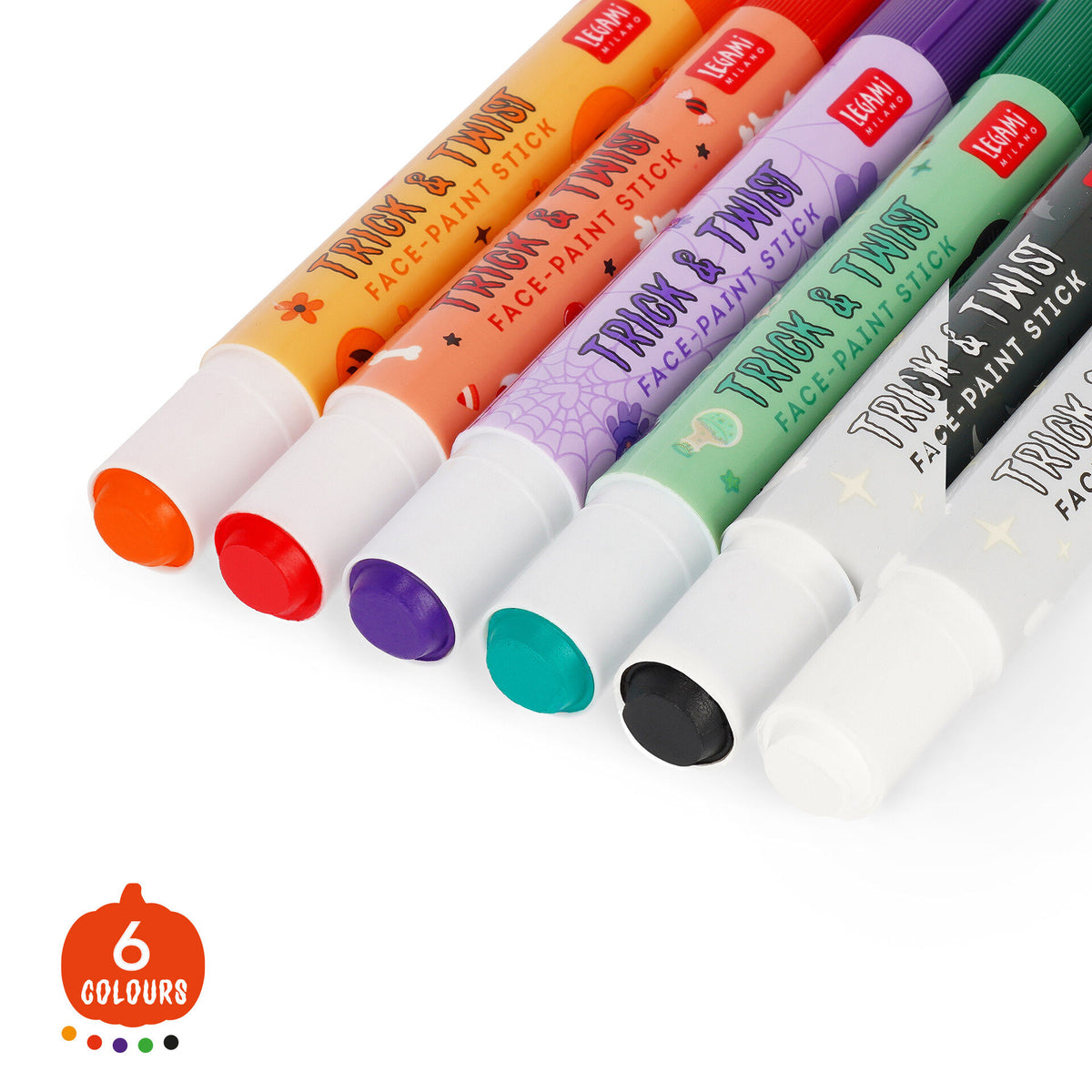Set 6 trucchi viso in stick Trick & Twist Halloween Legami