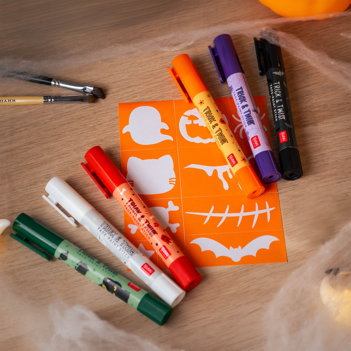 Set 6 trucchi viso in stick Trick & Twist Halloween Legami