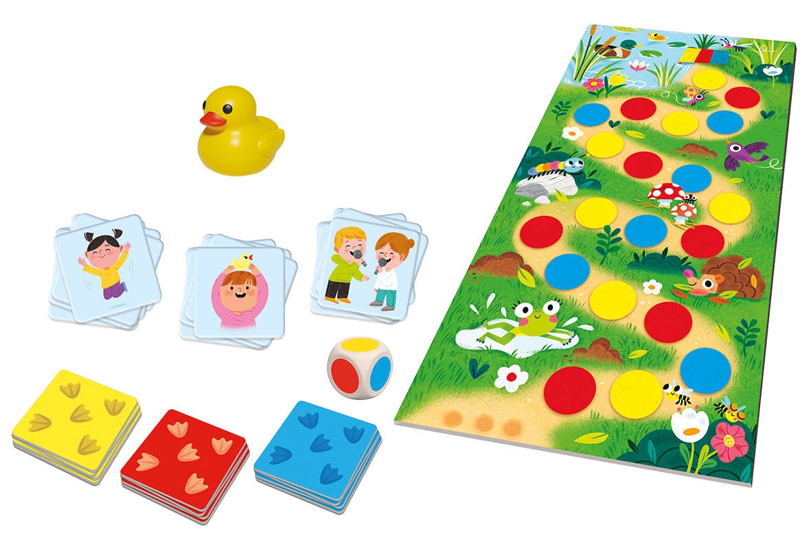 Funny Duck - componenti gioco da tavolo per bambini