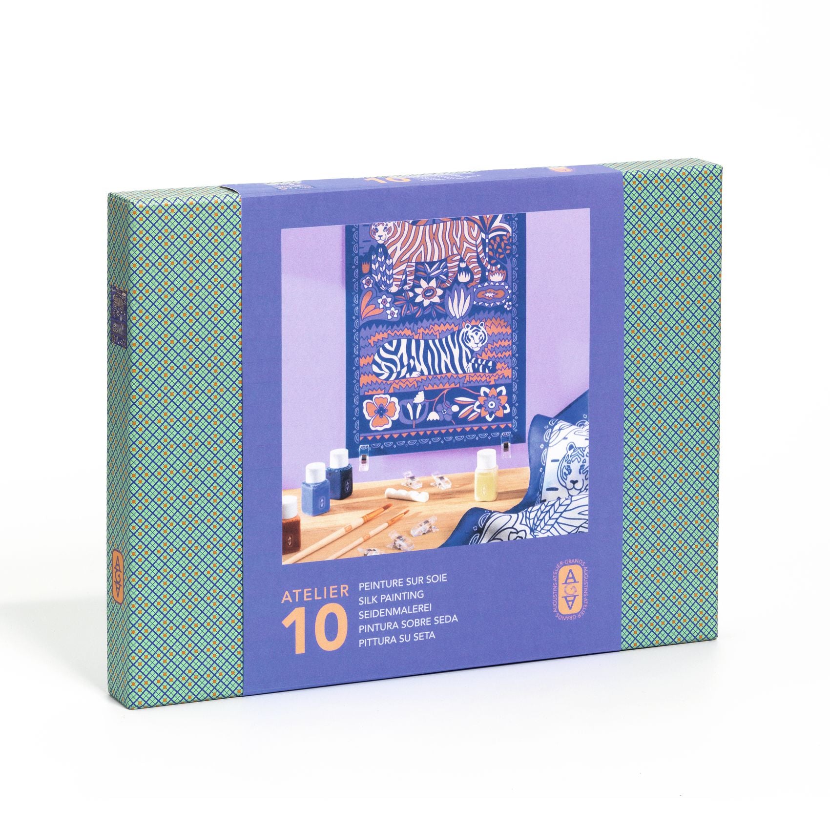Atelier 10 Pittura su Seta Djeco - kit creativo per foulard dipinto