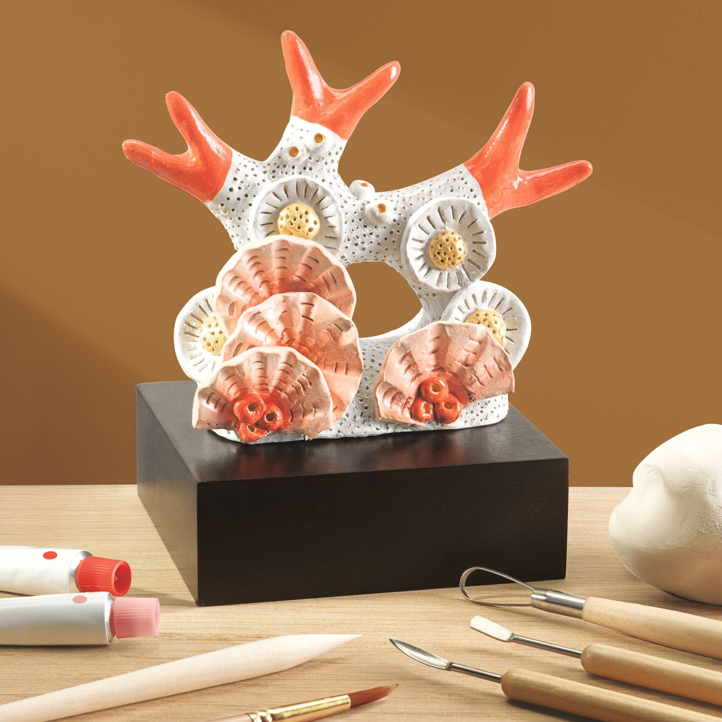 Atelier 85 Djeco - Kit Artistico Corallo Modellato - scultura finita