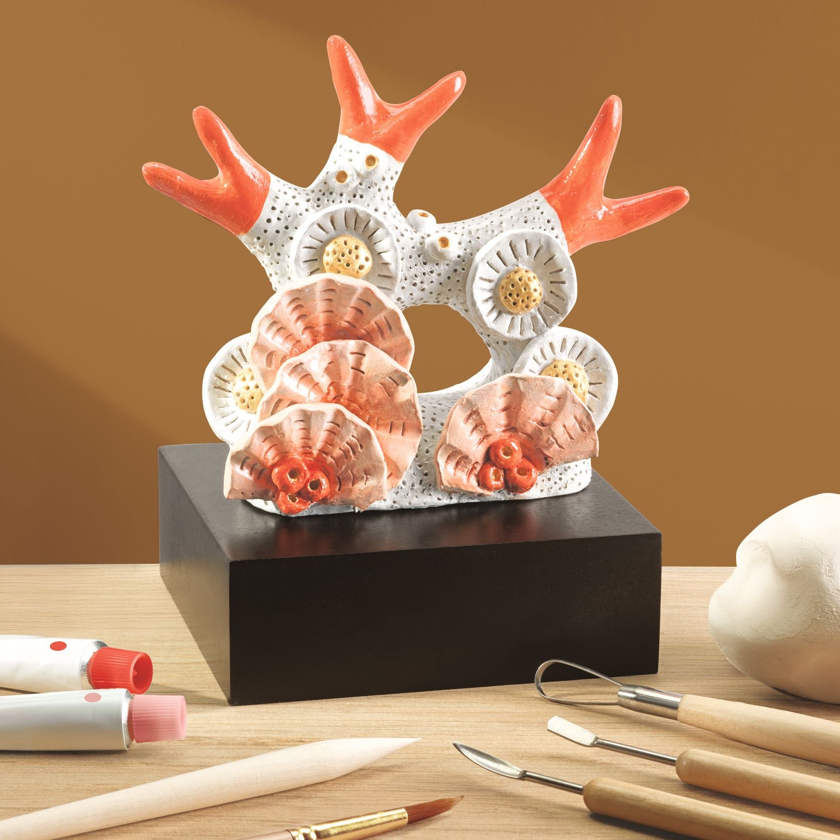 Atelier 85 Djeco - Kit Artistico Corallo Modellato - scultura finita