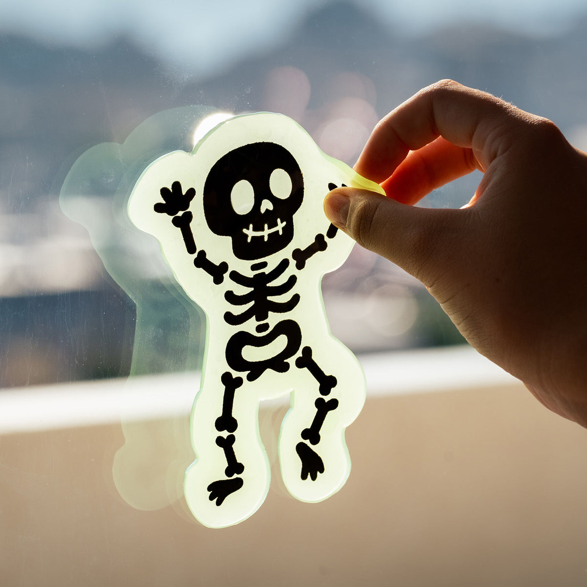 Adesivi in gel per finestra Halloween Windo-Glow scheletro Legami