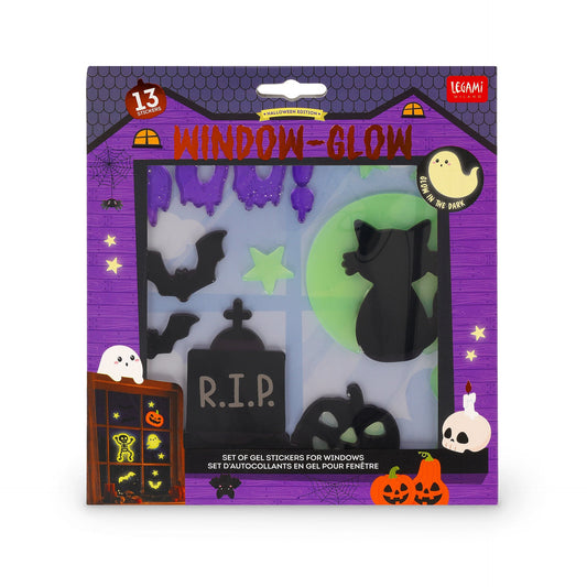 Adesivi in gel per finestra Halloween Windo-Glow gatto nero Legami