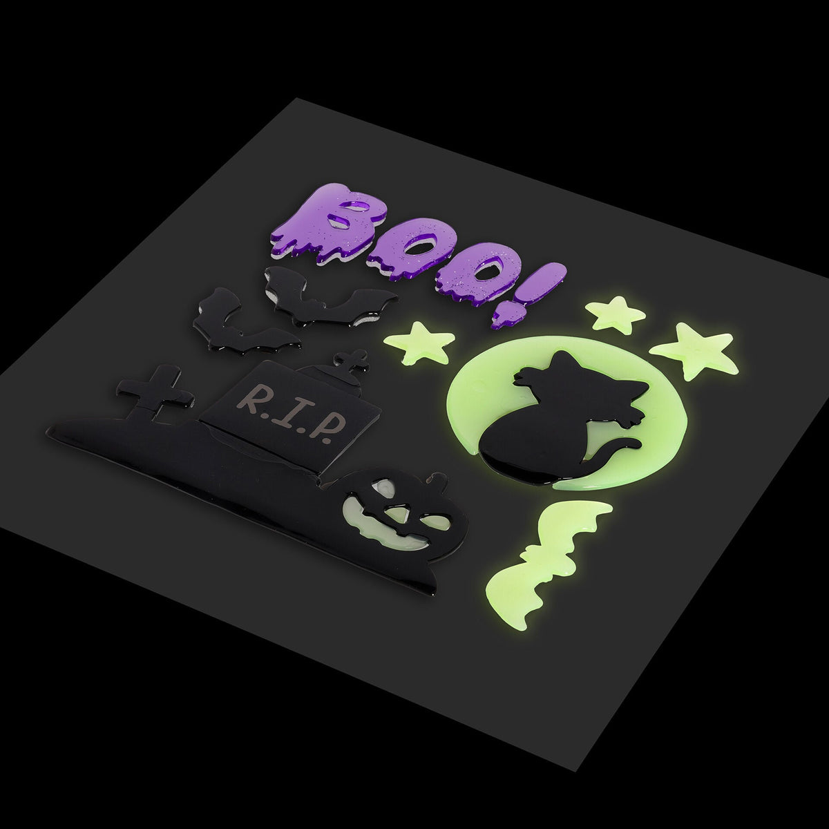 Adesivi in gel per finestra Halloween Windo-Glow gatto nero Legami