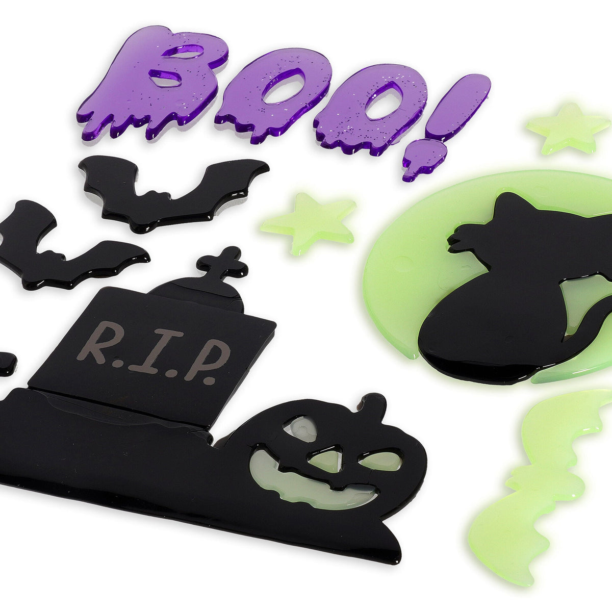 Adesivi in gel per finestra Halloween Windo-Glow gatto nero Legami