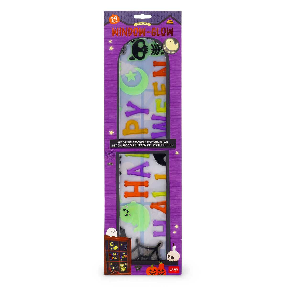 Adesivi in gel per finestra Windo-Glow Happy Halloween Legami